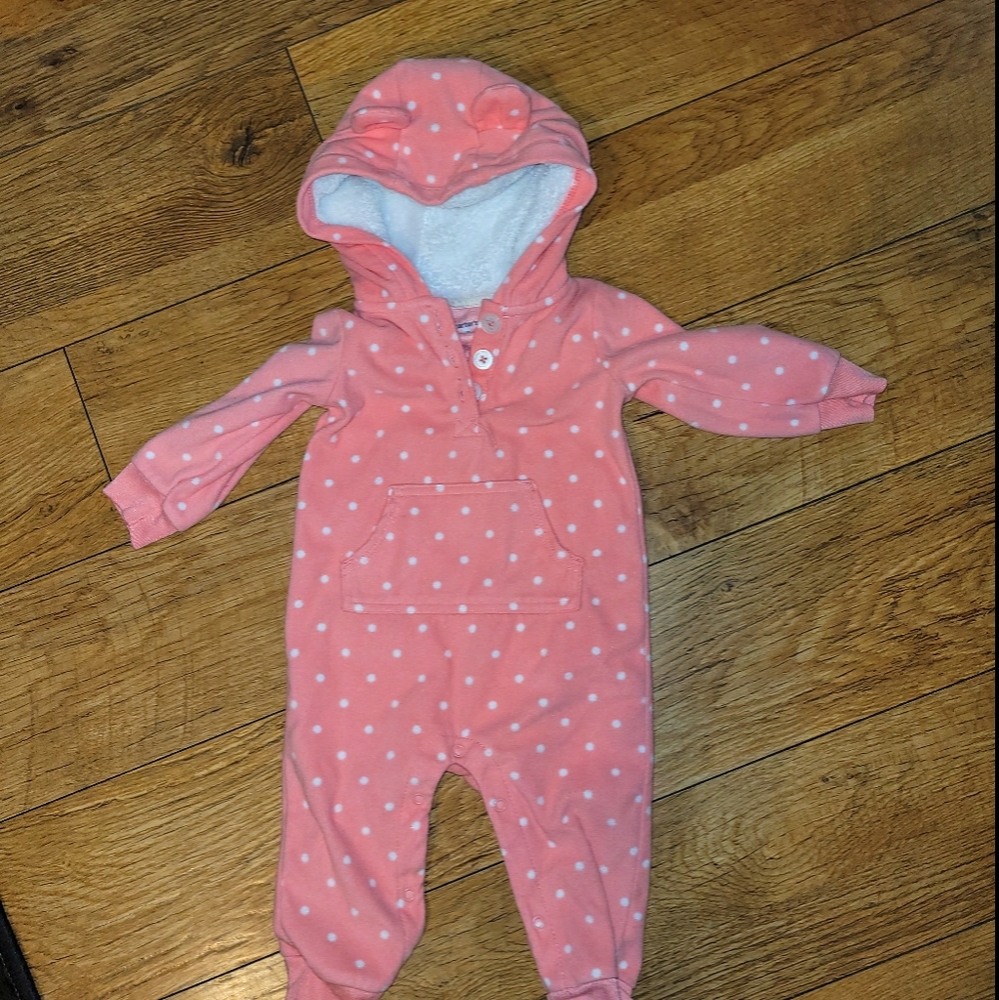 Warm fleece romper